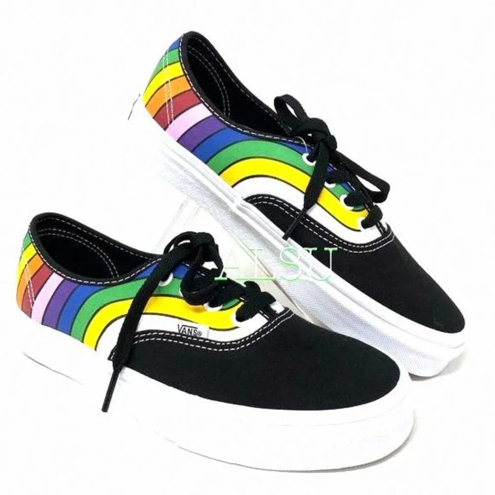 💖MEGA SALE💖VANS Refract Canvas Multi Womens Sneakers Pride VN0A2Z5IWN7 LGBTQ